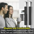thumbnail image 4 of Refrigerator Door Handle Covers, 6PCS, Leather Kitchen Appliance Handle Covers, Keep Your Fridge Microwave Oven Stove or Dishwasher Clean, Stains Dirty Oils, Timesaver, Kitchen Decor (Black), 4 of 12