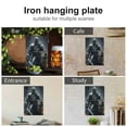 thumbnail image 4 of JEUXUS Iron Art Wall Hanging 8*12in Knight Sword Shield 8x12in, 4 of 7