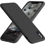 Entronix Silicone Case Compatible with iPhone Xs Max, Protective Cover, Black