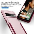 thumbnail image 3 of SaniMore for Google Pixel 7 6.3" Case, Rugged PC Back & TPU Bumpers Anti-Fingerprint Heavy Duty Full Body Protective Case for Google Pixel 7 Women Men, Pink, 3 of 7