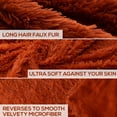 thumbnail image 2 of Cheer Collection Soft and Furry Long Shaggy Hair Throw Blanket, 2 of 5