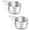 Silver, variant on WuPing 2 Pcs Stainless Steel Measuring Cups, 1 Cup 240ml/8oz, Metric and US Measurement for Wet and Dry Ingredients
