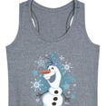 thumbnail image 3 of Frozen - Winter - Olaf Dancing In Snow - Women's Racerback Tank Top, 3 of 5