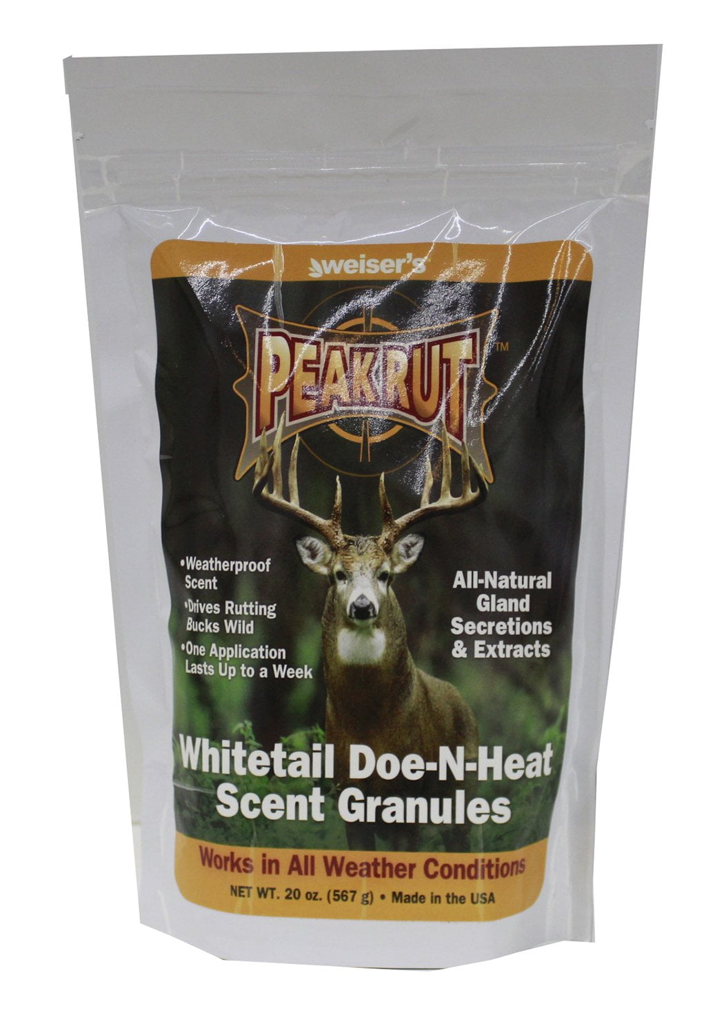 Whitetail Doe-N-Heat Scent Deer Attractant Granules 20oz Drives Bucks ...