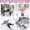 thumbnail image 2 of Orejeras de gato cálidas de invierno para mujer, lindas orejeras de Catear, diadema de piel sintética, orejeras para exteriores, 2 of 5