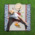 thumbnail image 3 of 80”x 80”Extra Large Pioneer Picnic Blankets Waterproof Foldable Beach Blanket Sandproof,3-Layer Thicking Outdoor Packable Blanket for Camping, Park, Beach, Grass, Indoors, 3 of 6