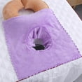 thumbnail image 4 of facefd Massage Table Sheet Covers with Face Breath Sheet Protector Hole 40x40cm for Massage Bed, 4 of 9