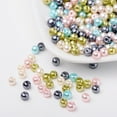 thumbnail image 1 of CHUANK Mélange Argent-Gris Perles en Verre Nacré Perles Couleur Mixte, 1 of 4