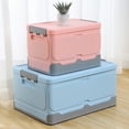 thumbnail image 6 of ETHZZLE 1Pc Pink Sundries Organizer Storage Box Foldable and Moisture Resistant for Living Room, 6 of 8