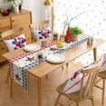 thumbnail image 4 of Hokiten Table Runners 70 Inches Long Dress Scarves, 4th of July Country Star Farmhouse Coffee/Dining/Kitchen Table Decor, Holiday Table Runner, Independence Day Patriotic Red Blue Plaid 13x70 Inch, 4 of 7