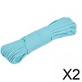 thumbnail image 1 of 2 Cuerdas Paracord Resistentes Y Multifuncionales Para Tienda De Campaña, Para Navegar, Hacer Jardinería O Mochilerismo, Color Azul Claro, 1 of 8