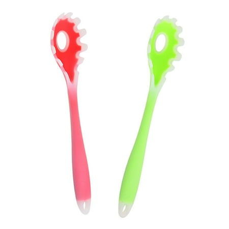 

Silicone Spaghetti Server Spaghetti Spoon Noodle Spoon Noodle Ladle Noodle Colander2Pcs Multi-functional Spaghetti Server Practical Spaghetti Spoon Kitchen Noodle Spoon