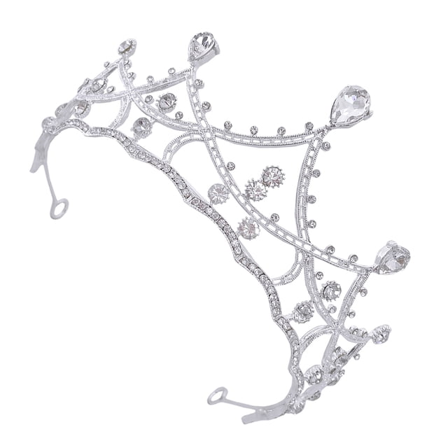 NUOLUX Tiaras De Novia Plateadas Con Para Complementar Vestidos De
