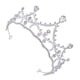 thumbnail image 2 of KAKOWELY Tiara de diamantes de imitación para niñas, tiara nupcial, corona de boda de diamantes de imitación, 2 of 5