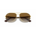 thumbnail image 5 of Ray-Ban RB3549 Aviator Sunglasses, Polished Arista Gold with Brown Lenses, 5 of 7