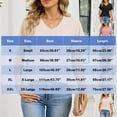 thumbnail image 3 of VEKDONE Waffle Knit T Shirt for Women Summer Roll Short Sleeve V-Neck Tunic Tops Solid Color Loose Fit Lightweight Pullover Top Housewear Knitwear Black XXL, 3 of 6