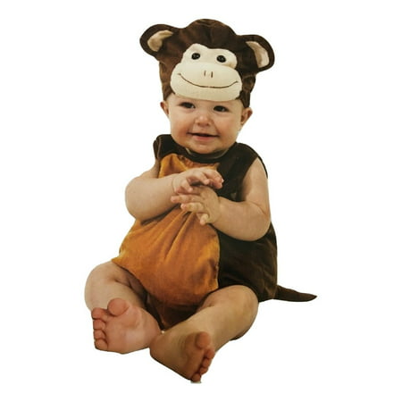 Boo Babies Halloween Costume Mischievous Monkey Brown Sz 0-9 Months 3
