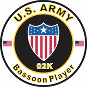 3.8 Inch U.S. Army MOS 02K Bassoon Player