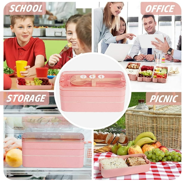 Lunch Box - Bento pour Enfant Adulte - Boite Bento Avec 3