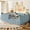 Blue, variant on Bellemave Queen Size Upholstered Floor Bed with Full Surround Padded Safety Guardrails, Teddy Fleece Montessori Floor Bed Frame, Blue