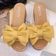 thumbnail image 4 of Mujeres Bowknot Beach Summer Pantuflas Plataforma Slope Heels Plus Size Shose Wmkox8yii  hj789, 4 of 7