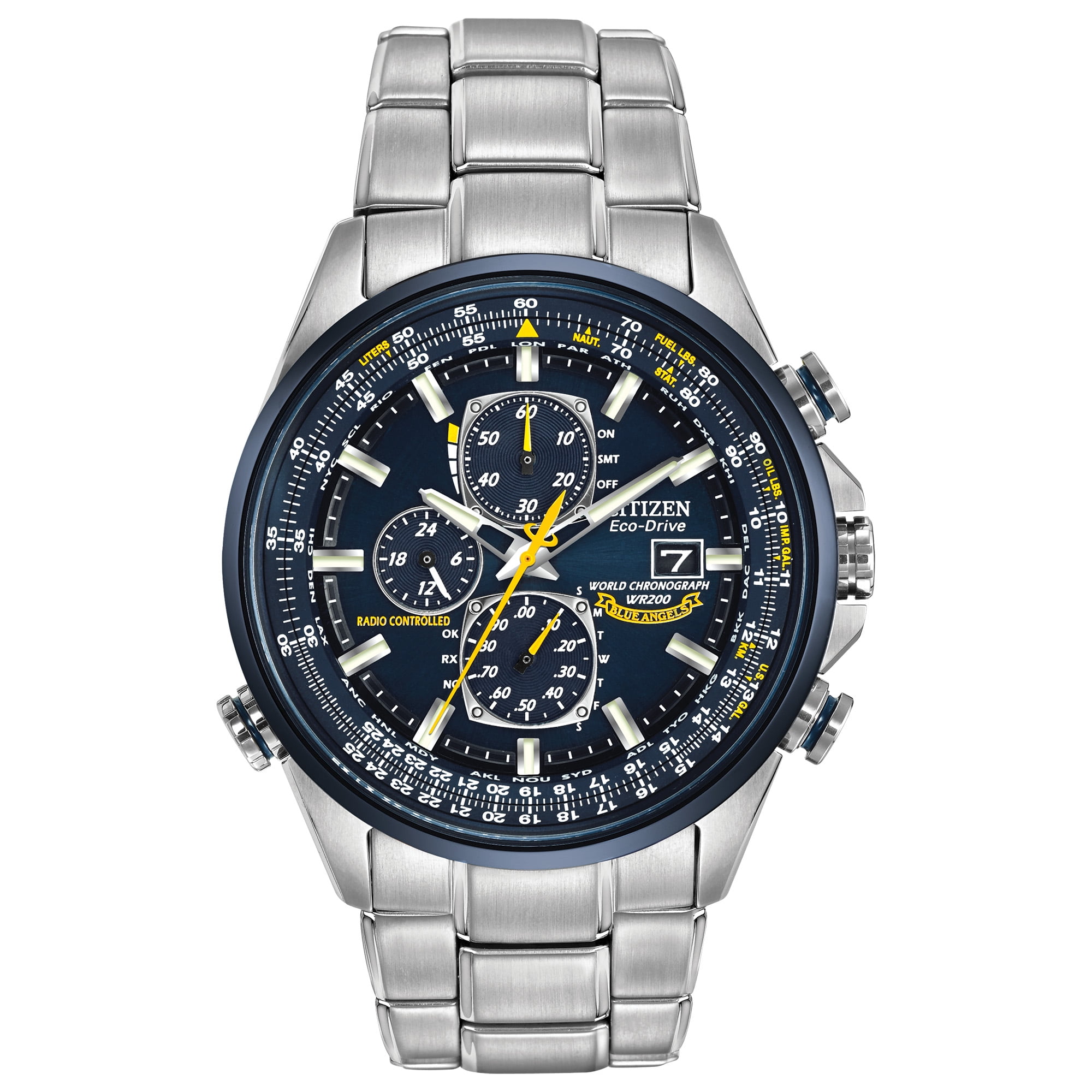 Citizen Men's Eco Drive Blue Angels World Chronograph AT Watch AT8020-54L -  