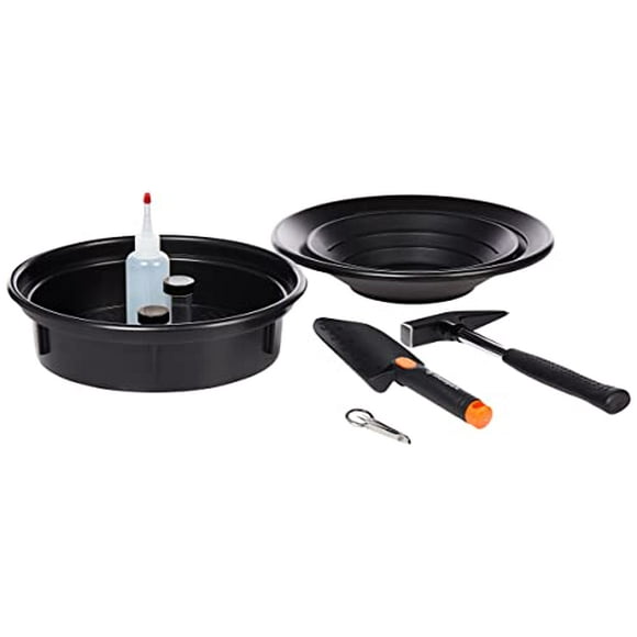 Stansport Yukon Deluxe Gold Prospecting Kit with Pick, Black