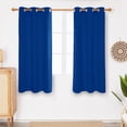 thumbnail image 6 of Deconovo Blackout Curtains Thermal Insulated Light Blocking Curtain with Silver Back Coating for Small Windows, 42x45 inch, Royal Blue, 2 Panels, 6 of 7