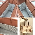 thumbnail image 7 of Pre-Owned LOEWE Cushion Tote Small Bag Anagram Ivory x Brown Canvas (Good), 7 of 7