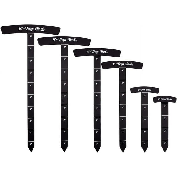 6pcs Acrylic Bookbinding Spacer Tools Black T Shape Straight Edge Book Binding Kit for Making Books with Double Cover Structure Album Cover 4/5/7/8/9/10"