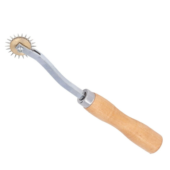 Tracing Wheel Wooden Handle Stainless Steel Incisive Needle Teeth Stamped Metal Pins Pounce Wheel for Leathercraft,Sewing Tracing Wheel,Pounce Wheel
