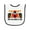 White and Black, variant on Inktastic 1st Birthday Race Car Boys Baby Terry Cloth Bib