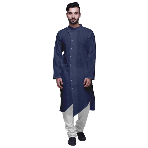 Atasi Long Button Down Kurta For Boys Solid Festive Clothing Ethnic Mens Wear