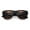 Black - Brown, variant on Womens Thick Plastic Horn Rim Hipster Fashion Rectangle Retro Sunglasses Black - Brown