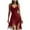 Red, variant on Women’s Velvet Tassel Mini Dress V Neck Sleeveless Suede Velvet Vintage Loose Fringe Dress White M