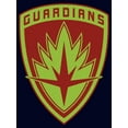 thumbnail image 2 of Junior's Guardians of the Galaxy Holiday Special Guardians Badge  Graphic Tee Navy Blue Large, 2 of 3