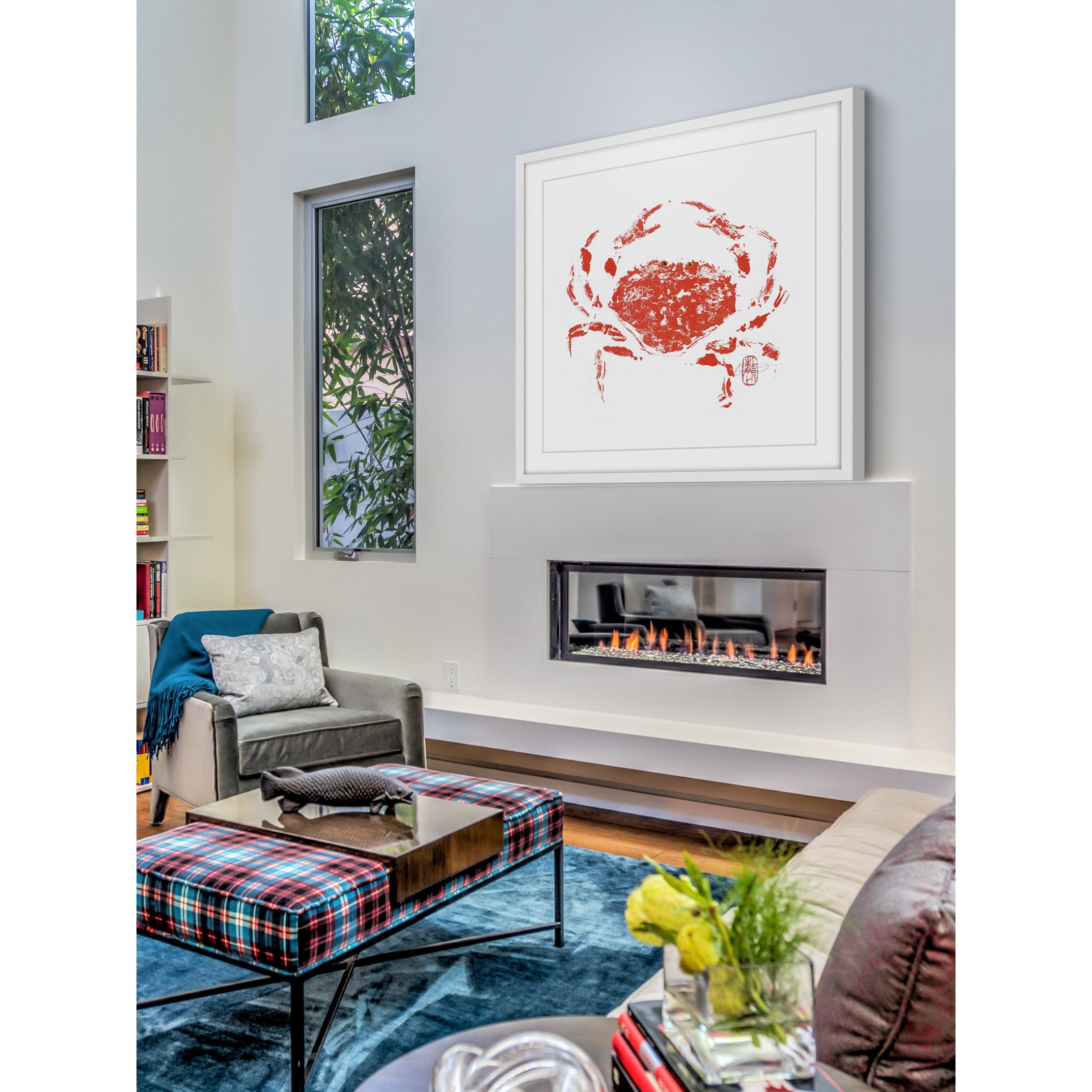 "Lucky Crab" Framed Painting Print