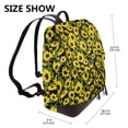 thumbnail image 2 of Balery Sunflowers In Vintage Mochila de Cuero para Mujeres, Gran Capacidad, Bolsa de Viaje Multifuncional, Mochila de Cuero y Bolsa de Hombro para Mujeres, 2 of 4