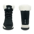 thumbnail image 4 of Stepedia Women's Warm Faux Fur Lined Mid Calf Winter Snow Boots Waterproof Hiking Boots, Black, 4 of 8