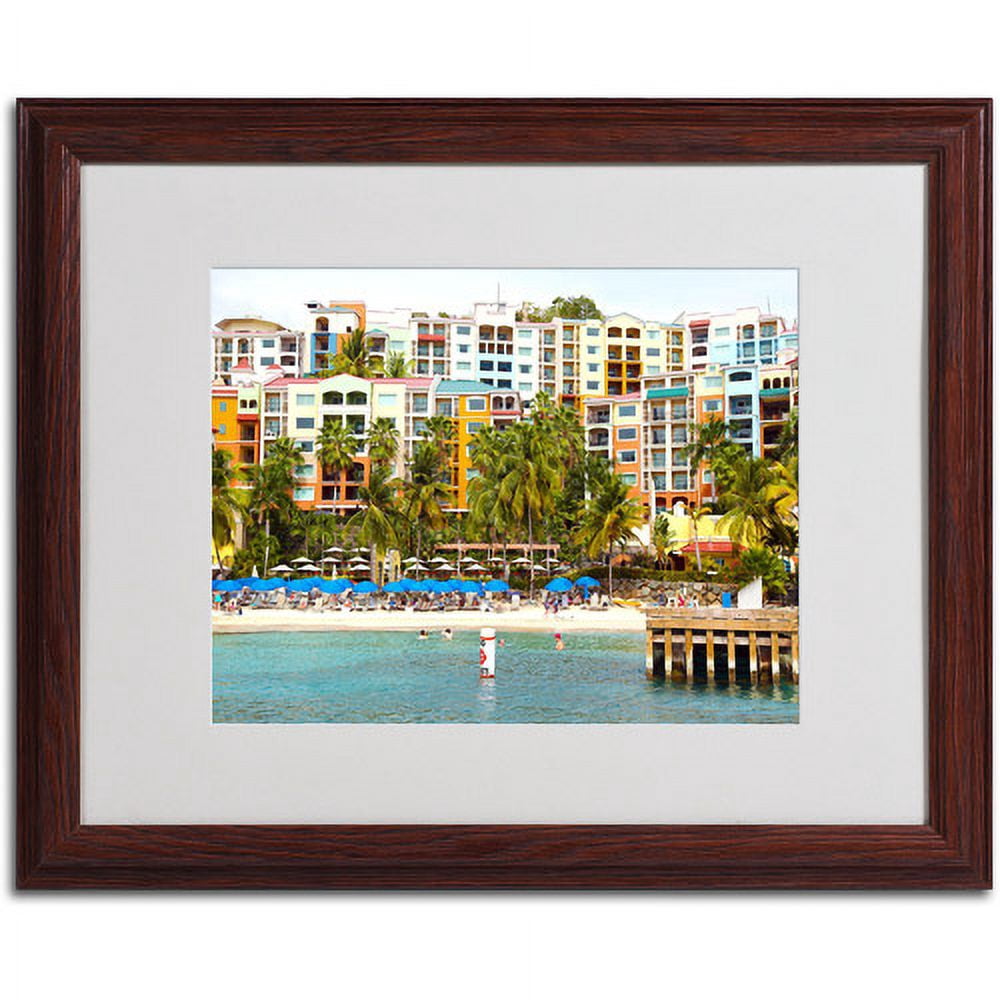Trademark Fine Art "Virgin Islands 8" Matted Framed Art by CATeyes