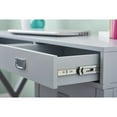 thumbnail image 4 of Linon Peggy 3-Drawer Computer Desk with File Cabinet, 48" W x 18" D, Gray Finish, 4 of 20