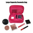 thumbnail image 5 of Unique Bargains Cosmetic Bag Travel Makeup Bag Cosmetic Brush Organizer Storage Bag for Women Rose Red 7.87"x4.72"x3.15", 5 of 7
