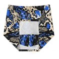 thumbnail image 7 of Blue Snakeskin Leopard Print Fabric Women's Shorts Non-Slip Single Pocket A-line Trouser Skirt Summer Shorts Casual Shorts for Women, 7 of 7