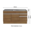 thumbnail image 3 of Gabinete Bajo Cocina Madesa Glamy con Tarja 150cm MM, 3 of 5
