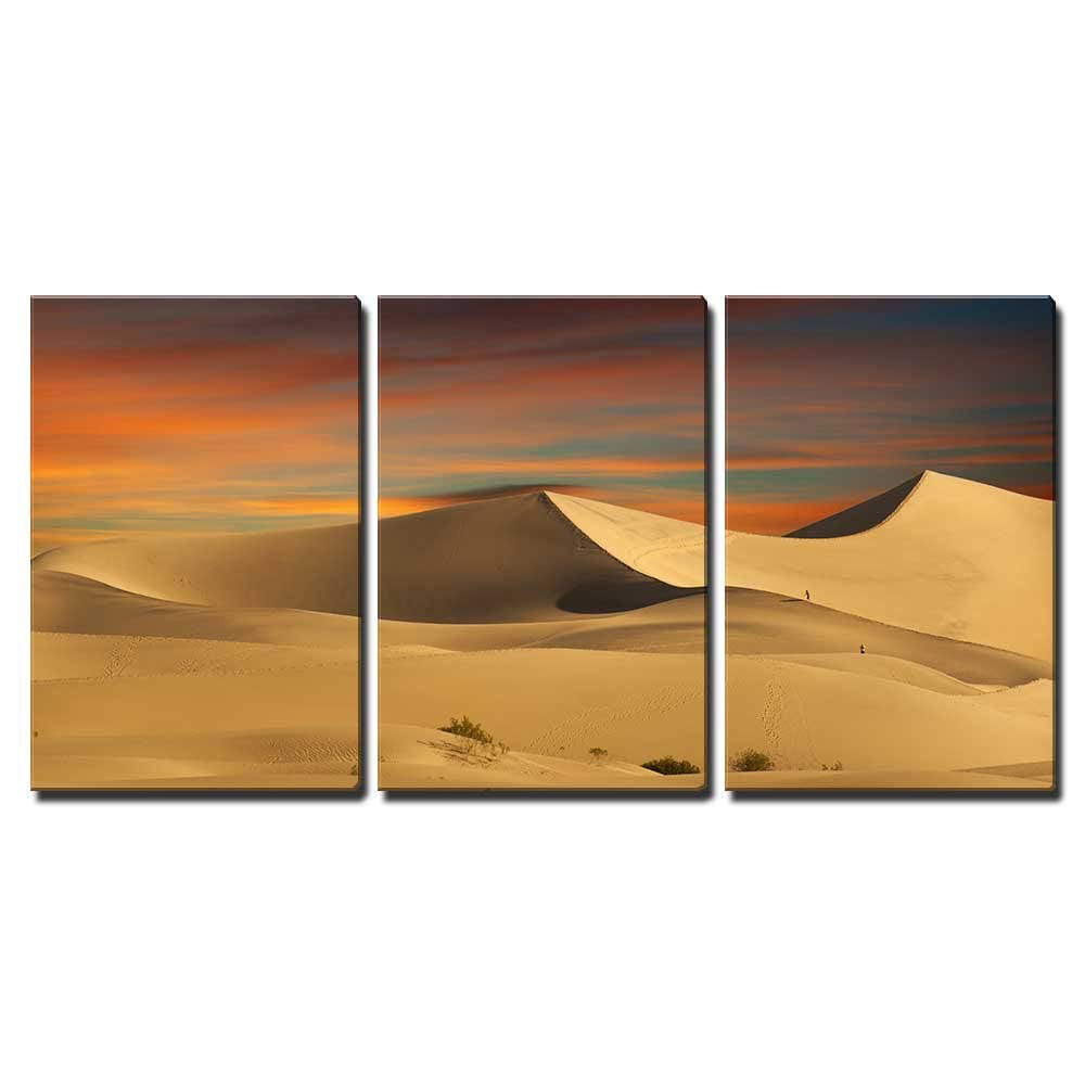 Desert Sand Dunes Canvas Art Wall Decor Wall26 24"x36"x3 Panels