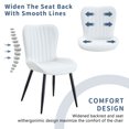 thumbnail image 5 of The Minimalist Ergonomic Dining Chair Comes In A Pack of 4, With A Comfortable Design Of Extended And Curved Seat Cushions, Unlocking A Comfortable And Minimalist New Sitting Posture., 5 of 23