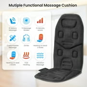 COMFIER Motors Massage Seat Cushion with 3 Level Heating Pad, Back Massager Chair Pad, Fathers Day Gifts