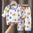 thumbnail image 2 of bwdbhd Kids Pajamas Sets Boys Girls 2-Piece Sleepwear Set Long Sleeve Casual Kids Clothes, 2 of 4
