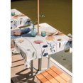 thumbnail image 2 of Outdoor Tablecloth with Umbrella Hole for Patio/Picnic/Party/Camping, Spring Summer Wildflowers Waterproof Table Cloth Square Cover Washable, Farmhouse Retro Floral Botanical (54"x 54"), 2 of 8
