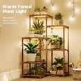 thumbnail image 2 of Bamworld Plant Stand with Grow Light, Indoor Plant Growing Corner Shelf with Grow Lights for Living Room Patio Decor, 2 of 6